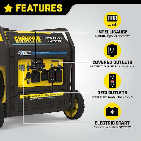 Champion generator 9000 discount