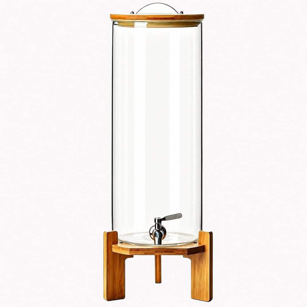 Glass Beverage Dispenser with Stand 3.5 Gallon 13L Borosilicate Glass Drink Dispenser with Spigot Set price history on PriceWatchPro