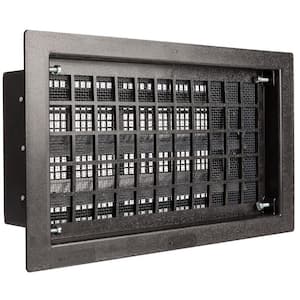 16 in. x 8 in. Automatic Open/Close Foundation Vent in Black
