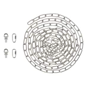 Aspen Steel 15 ft. ChainandQuick Link Connector/Hanging Maximum 50 lbs. Lighting Fixture/Swag Light/Plant SN Finish 9G