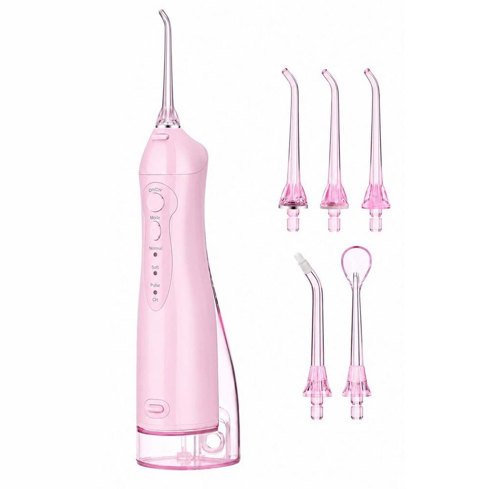 Electric Water Flosser Oral Irrigator with 3 Modes, 300 mL Tank and 5 Tips