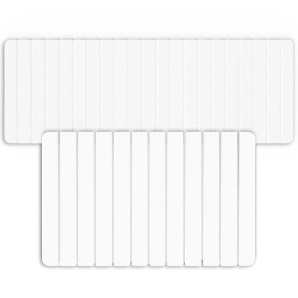 Diatomite Quick-Dry Stone Water-Absorbing White Bath Mat Set Extra Large and Large