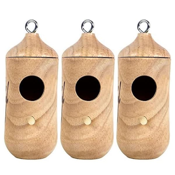 Nid D’Oiseaux En Bois Rustique – Maison Oiseau Jardin Décorative Intérieur Extérieur