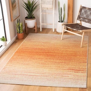 Adirondack Orange/Red 5 ft. x 8 ft. Gradient Area Rug