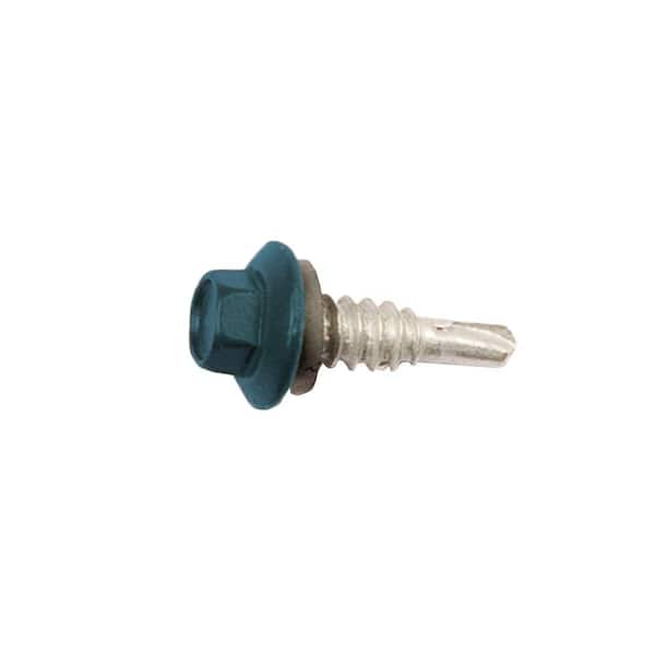 Metal Sales MS 3/4 in. #12 Tahoe Blue Metal Stitch Screw