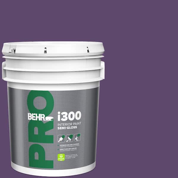 BEHR PRO 5 gal. #S-G-660 Wild Grapes Semi-Gloss Interior Paint