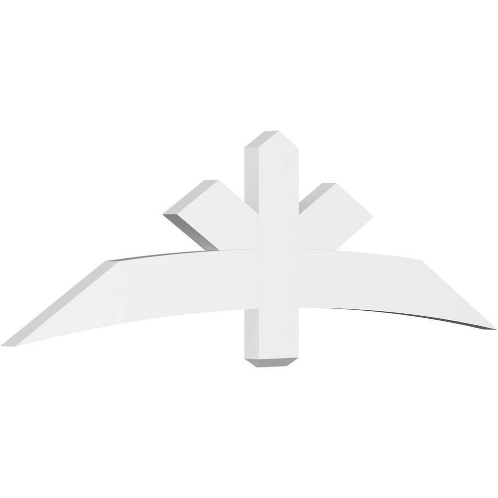 72 in. W x 21 in. H x 2 in. D x 6 in. F, 7/12 Pitch, Alberta Signature Urethane Gable Bracket, Primed Tan price history on PriceWatchPro