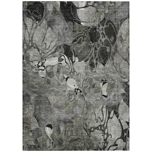 Chantille ACN558 Gray 8 ft. x 10 ft. Machine Washable Indoor/Outdoor Geometric Area Rug