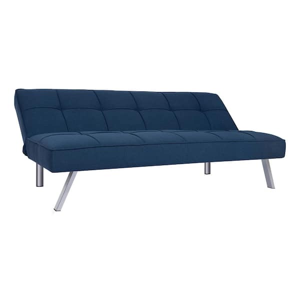 MAYKOOSH Navy Blue Modern Futon Sofa Bed - Convertible Futon with
