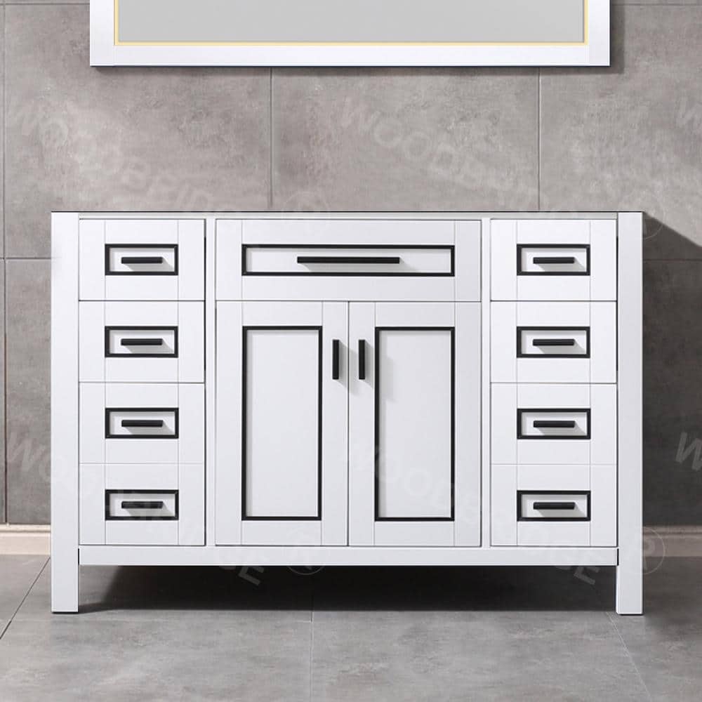 WOODBRIDGE Millan 49 in.W x 22 in.D x 38 in.H Bathroom Vanity