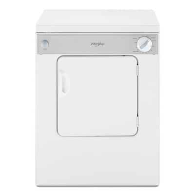 3.4 cu. ft. 120-Volt White Compact Electric Vented Dryer with Flexible Installation