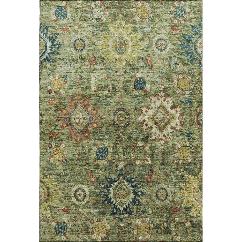 Mayfield Premium Machine Washable Abstract AMF1927 Aloe 9 ft. x 12 ft. Area Rug price history on PriceWatchPro