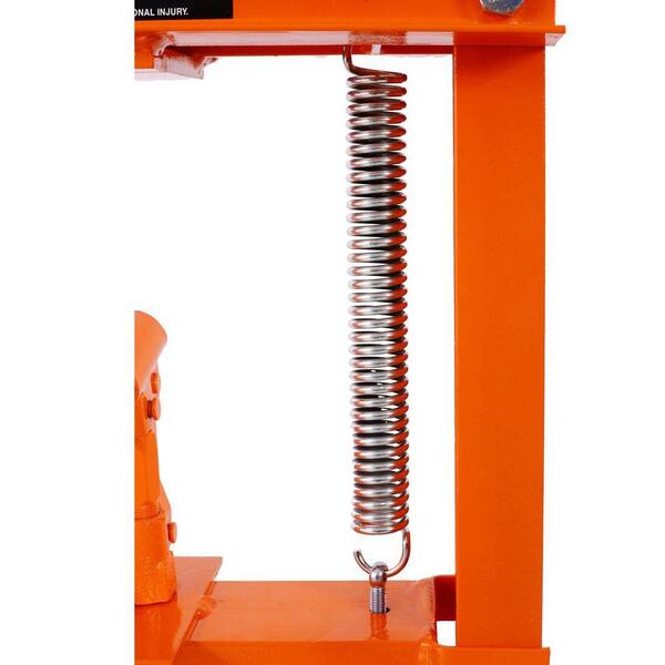 12-Ton Hydraulic Shop Press – Heavy-Duty H-Frame Floor Press With Adjustable Table & Movable Plates, Red