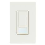 Vacancy-Only Motion Sensor Switch, 2A, Single-Pole, No Neutral Required, Biscuit