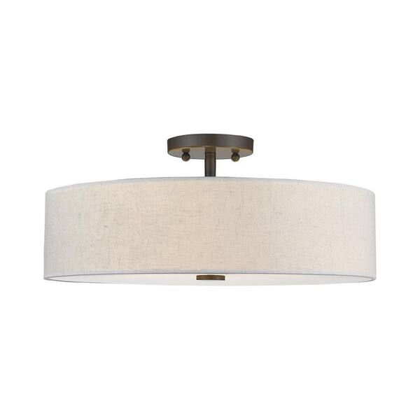 Flush Mount Drum Light Fixture Shelly Lighting