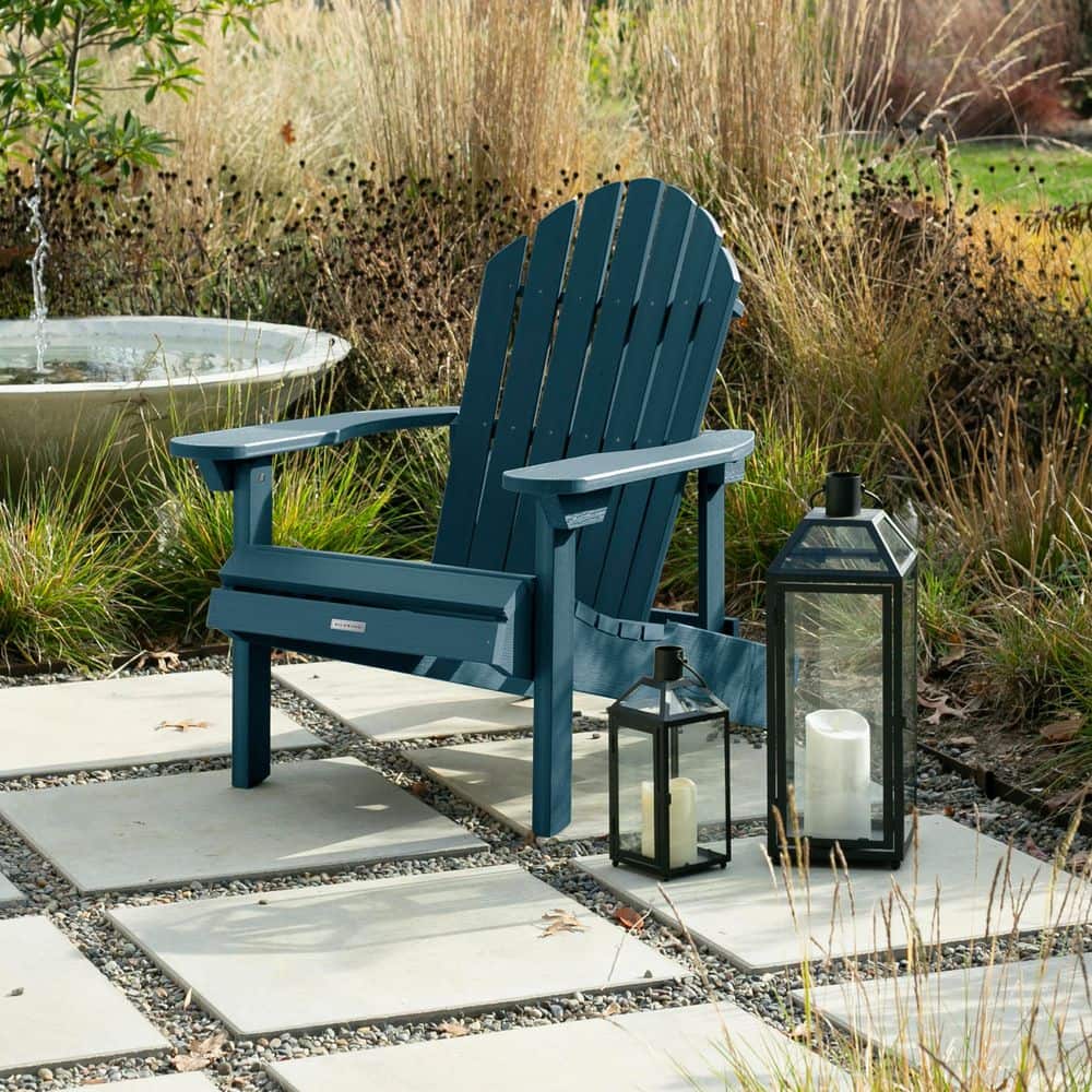 Highwood Hamilton Nantucket Blue Folding and Reclining Plastic