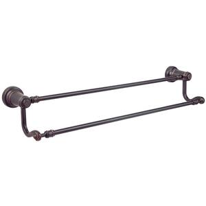 Ashfield Wall Mounted 24 in. Double Towel Bar in Tuscan Bronze