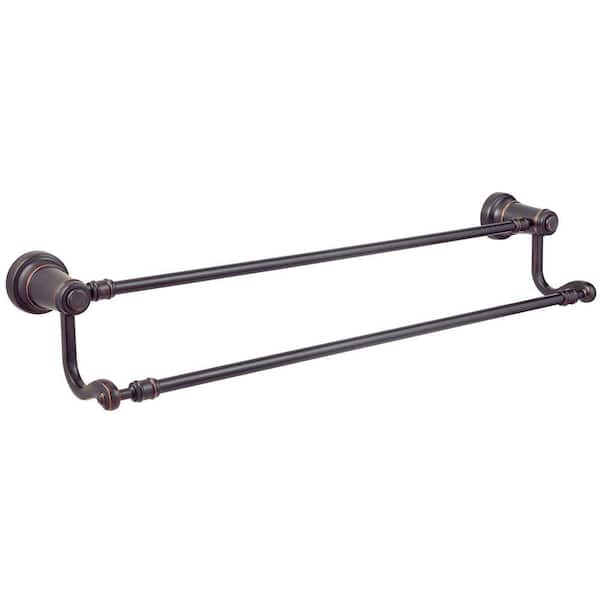 Pfister Ashfield Wall Mounted 24 in. Double Towel Bar in Tuscan Bronze