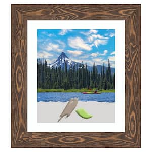 Bridge Brown Wood Picture Frame Opening Size 20 x 24 in. Matted to 16 x 20 in.