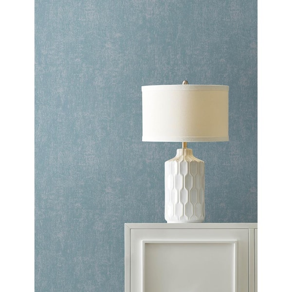 Edmore Faux Suede Blue Non Pasted Non Woven Wallpaper