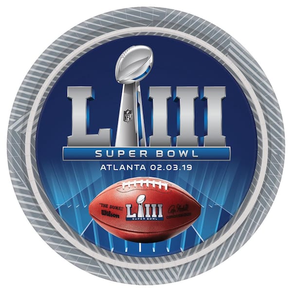 7 in. Super Bowl LIII Plates (2-Pack)