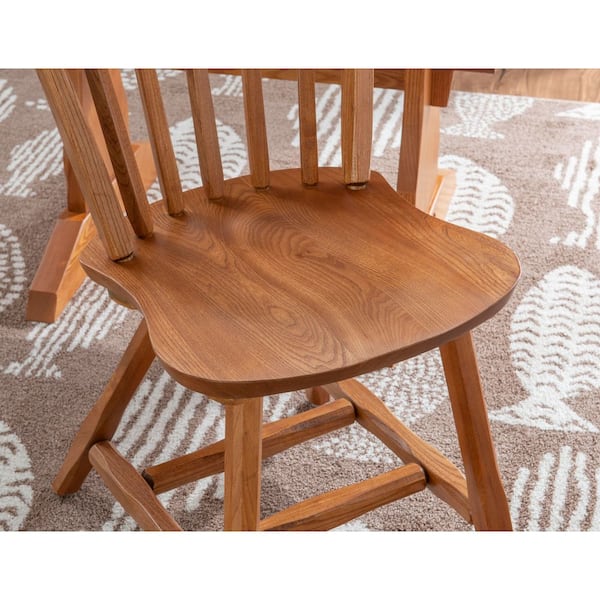Linon Home Decor Winston Oak Wood Dining Side Chair Set of 2