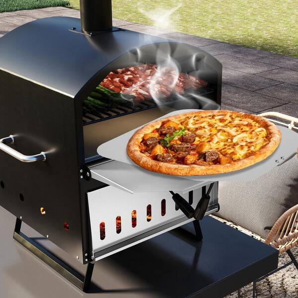 SKONYON 16 in. Wood Burning Outdoor 2-Layer Pizza Oven Kit in