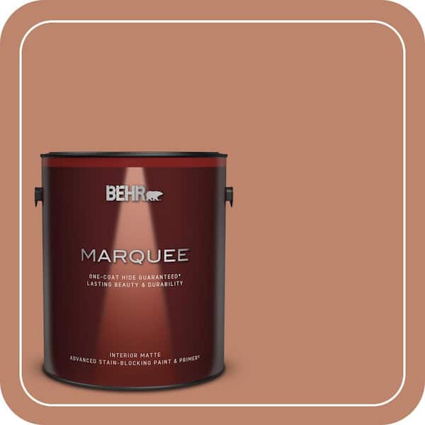 BEHR MARQUEE 1 gal. #QE-03 Clay Ground Matte Interior Paint & Primer