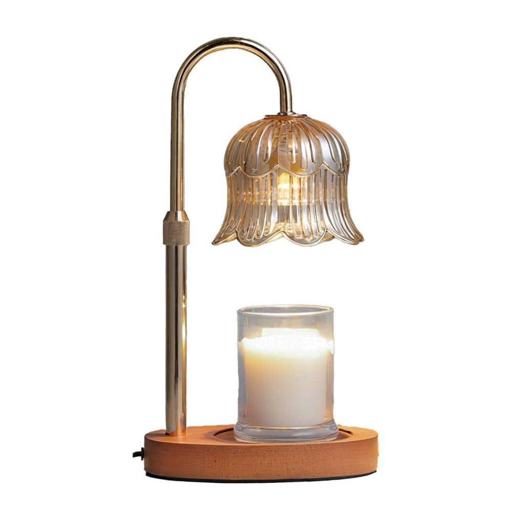 Multi-Colored Flower Shape Candle Warmer Lamp with Timer