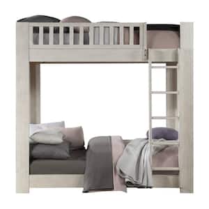 Cedro Weathered White Twin Over Twin Bunk Bed