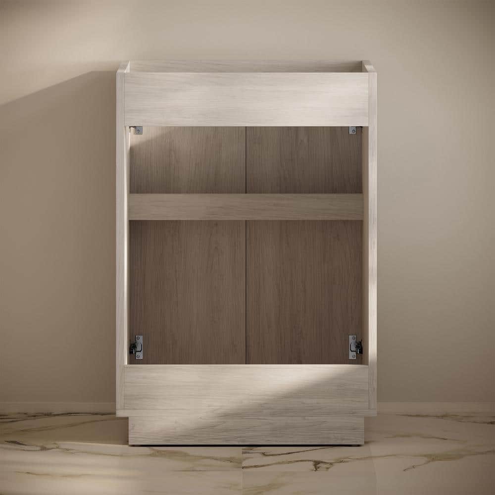St. Tropez 24" White Oak Freestanding Bathroom Vanity Cabinet