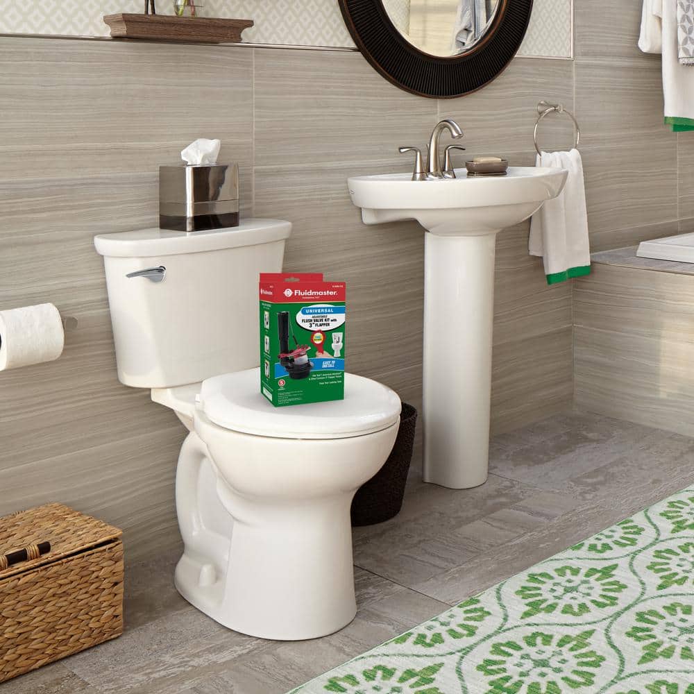 Fluidmaster Universal 3-Inch Toilet Flush Valve Repair Kit with Tool