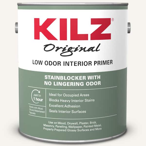 KILZ Original 1 Gal. White Low-Odor Oil-Based Interior Primer, Sealer, and Stain Blocker