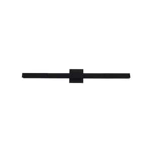 Galleria 23-in 1 Light 16-Watt Black Integrated LED Wall Sconce