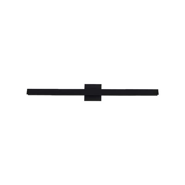Galleria 23-in 1 Light 16-Watt Black Integrated LED Wall Sconce