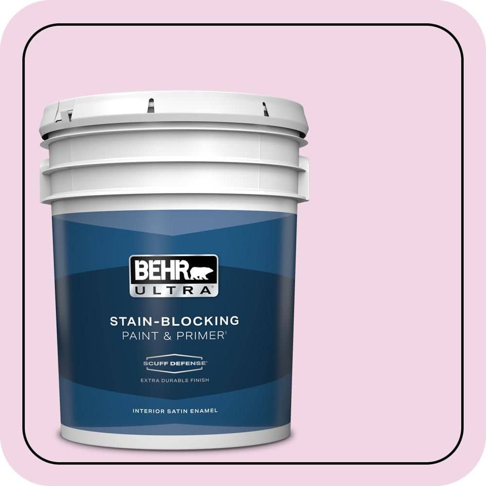 5 gal. #680A-1 Candy Tuft Extra Durable Satin Enamel Interior Paint & Primer price history on PriceWatchPro