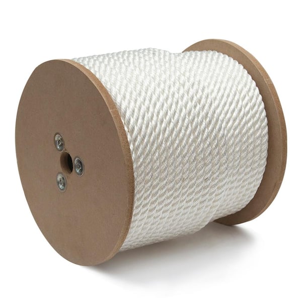 5/8 in. x 200 ft. Twisted White Nylon Rope