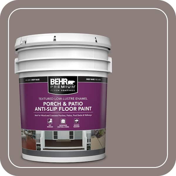 5 gal. #MS-89 Folkstone Textured Low-Lustre Enamel Interior/Exterior Porch and Patio Anti-Slip Floor Paint