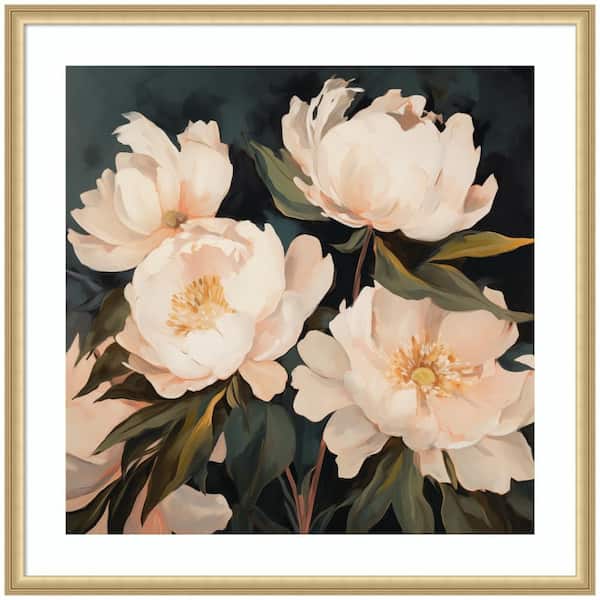 Florence "Beautiful Painterly Floral Bouquets 2" by The Creative Bunch Studio Flowers Framed Art Print 34 in. x 34 in.