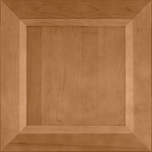 American Woodmark Westerly 14 9/16-in. W x 14 1/2-in. D x 3/4-in. H Cabinet  Door Sample in Maple Spice 97393 - The Home Depot