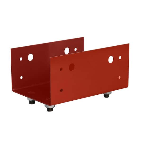 3-5/8 in. x 8 in. Powder-Coated Steel Grabber Saddle Plate