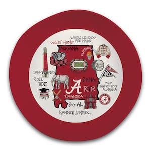 Alabama 13.5 in. 64 fl. oz. Assorted Colors Melamine Serving Bowl