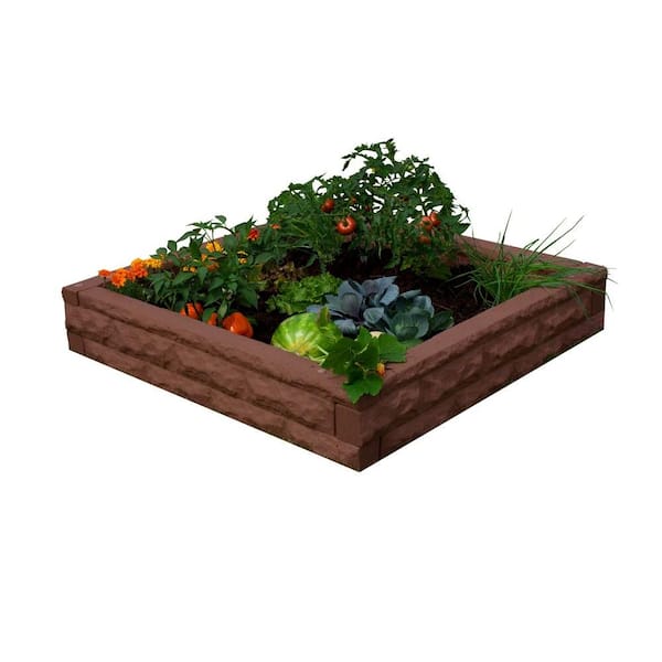 Good Ideas Red Brick Raised Garden Bed