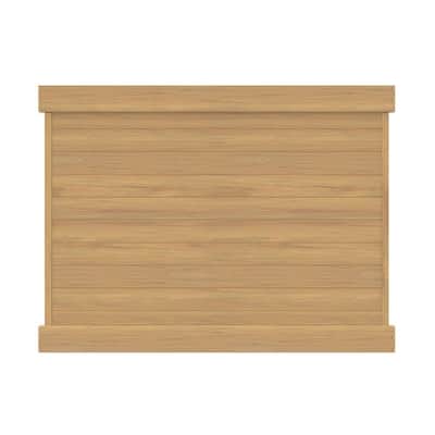 Horizontal 6 ft. H x 8 ft. W Cypress Privacy Vinyl Fence Panel (Unassembled)