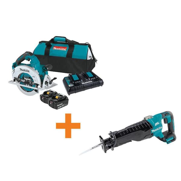 18V X2 LXT (36V) Brushless 7-1/4 in. Circular Saw Kit 5. 0Ah w/ 18V LXT Brushless Variable Speed Reciprocating Saw