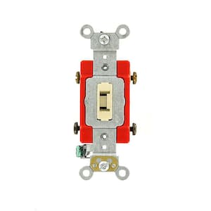 20 Amp Industrial Grade Heavy Duty Double-Pole Locking Switch, Ivory