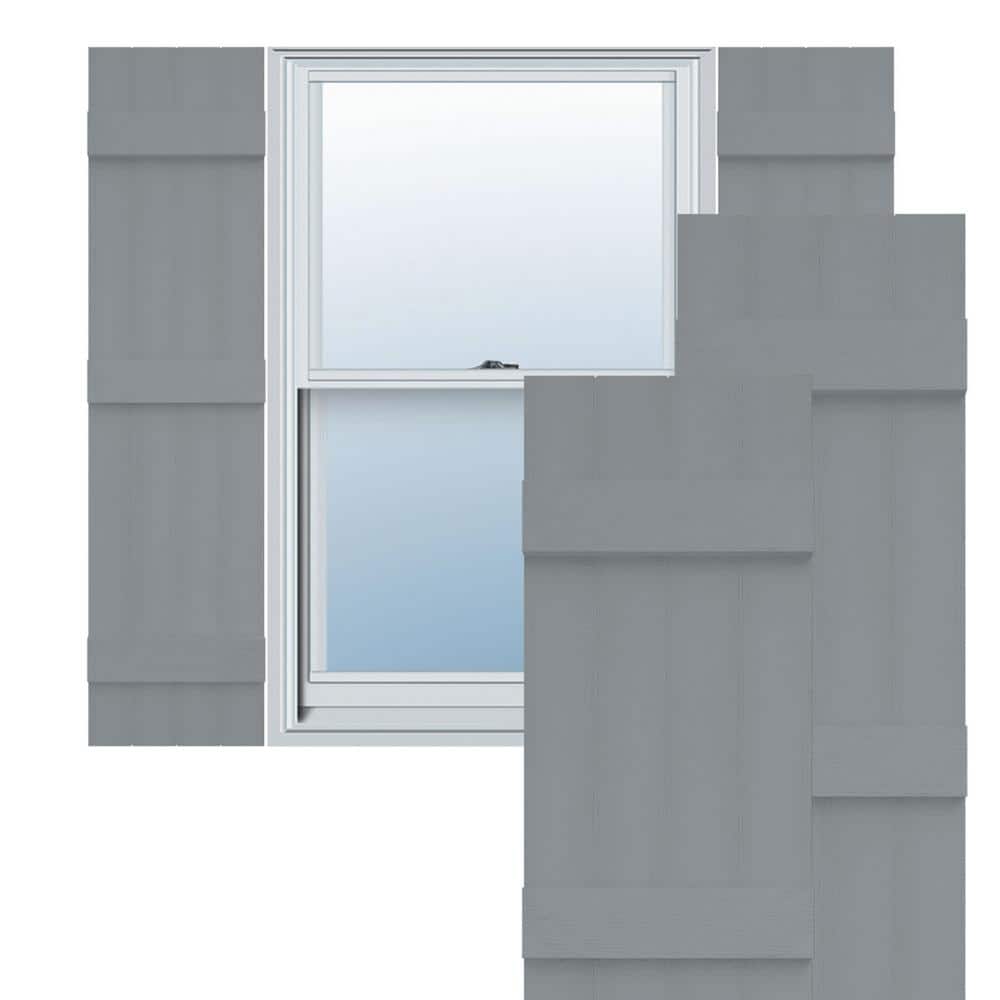 TailorMade 14 in. W x 62 in. H Vinyl Board and Batten Shutters Pair in Platinum price history on PriceWatchPro