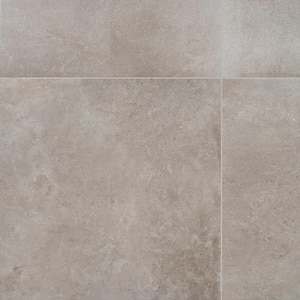 Provence Gray 35.43 in. x 35.43 in. Limestone Look Semi-Polished Porcelain Floor and Wall Tile (17.43 sq. ft./Case)