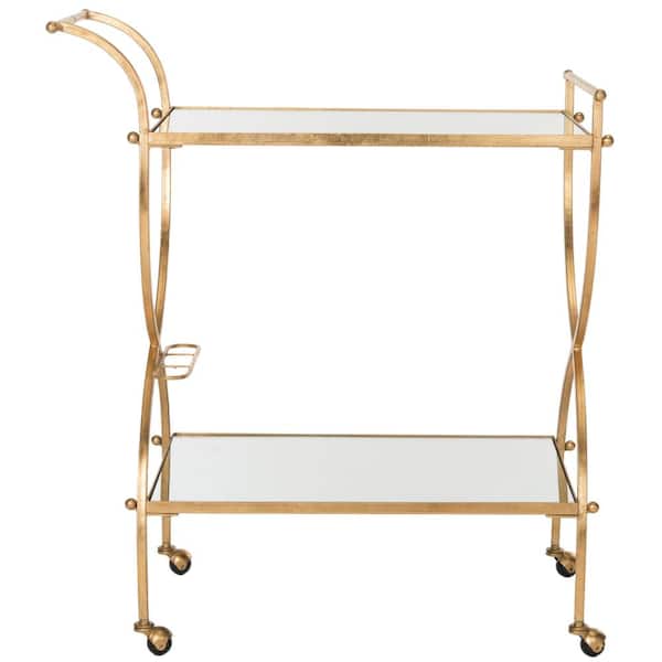 SAFAVIEH Lucretius Gold Serving Cart