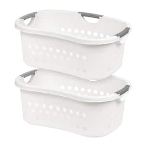 Comfort Carry Laundry Basket in White (2-Pack)